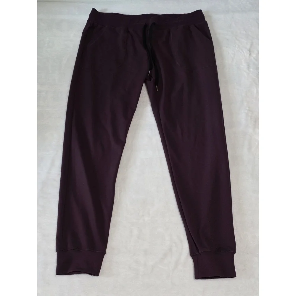 ZYIA Active Womens XL Plum Purple Peak Zipper Jogger Pant Active Casual - Picture 3 of 8